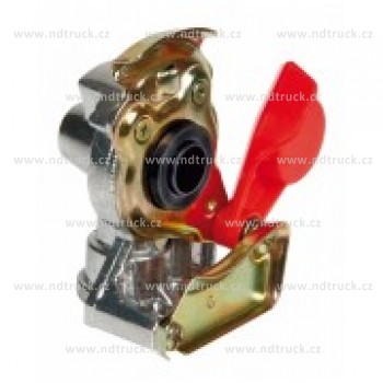 Hlavice vzduchu červená M22x1,5, pohyblivá , spojka